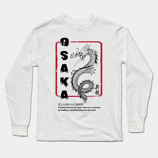 DRAGON OF OSAKA Long Sleeve T-Shirt by Snap Sebbata